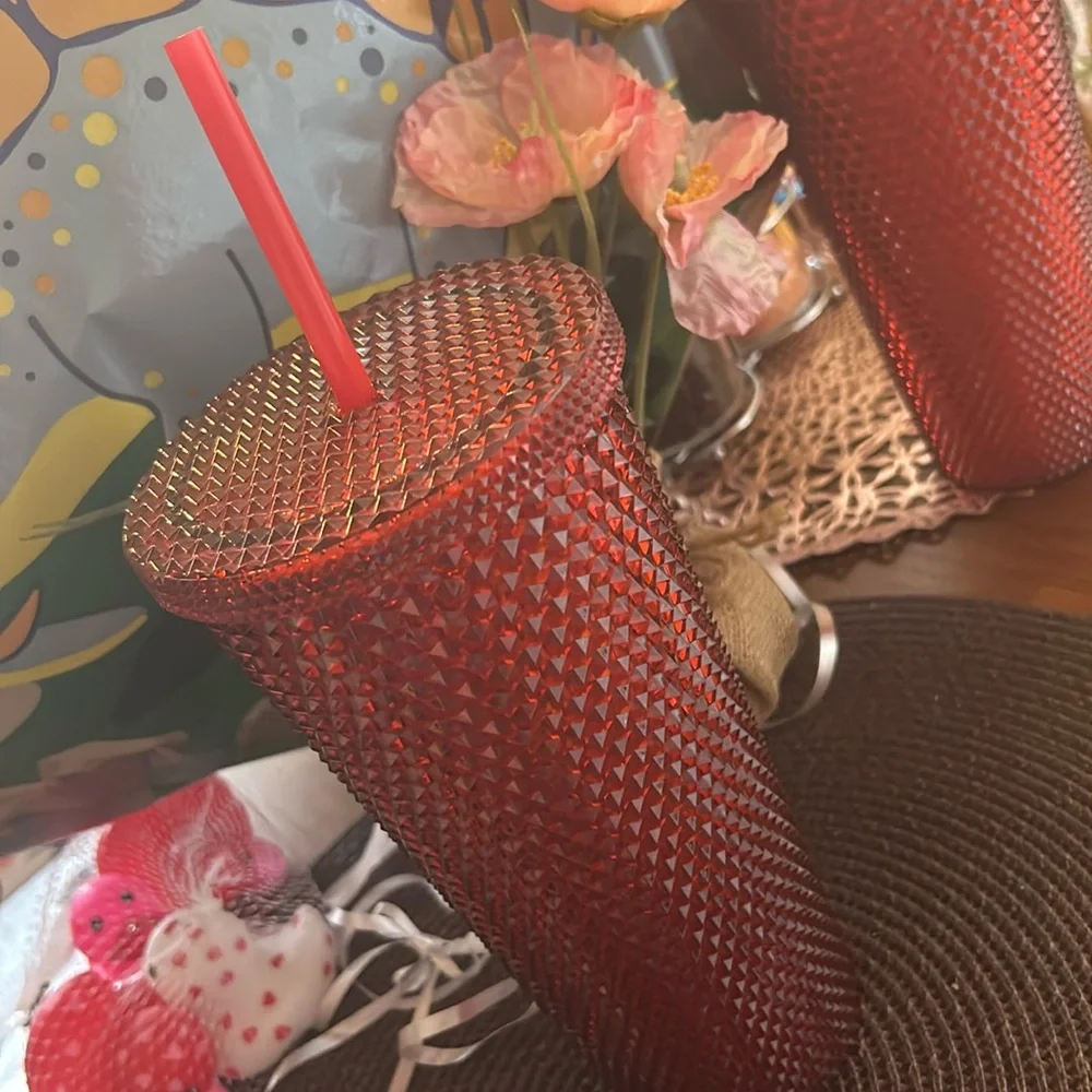 Red Tumbler Cold drinks NWT